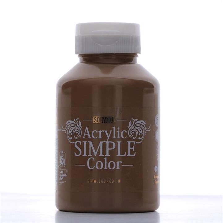 رنگ اکریلیک  ساده سوداکو 250 میل نسکافه ای کد acrylic simple 3330